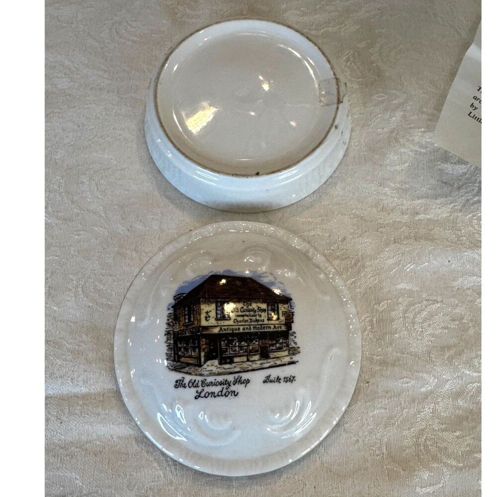 Vintage Royal Grafton trinket box bone china The Old Curiosity Shop London